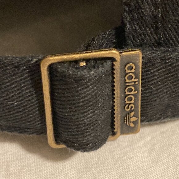 Adidas Originals Black Trefoil Logo Hat – Adjustable Strapback Cap - Picture 3 of 3